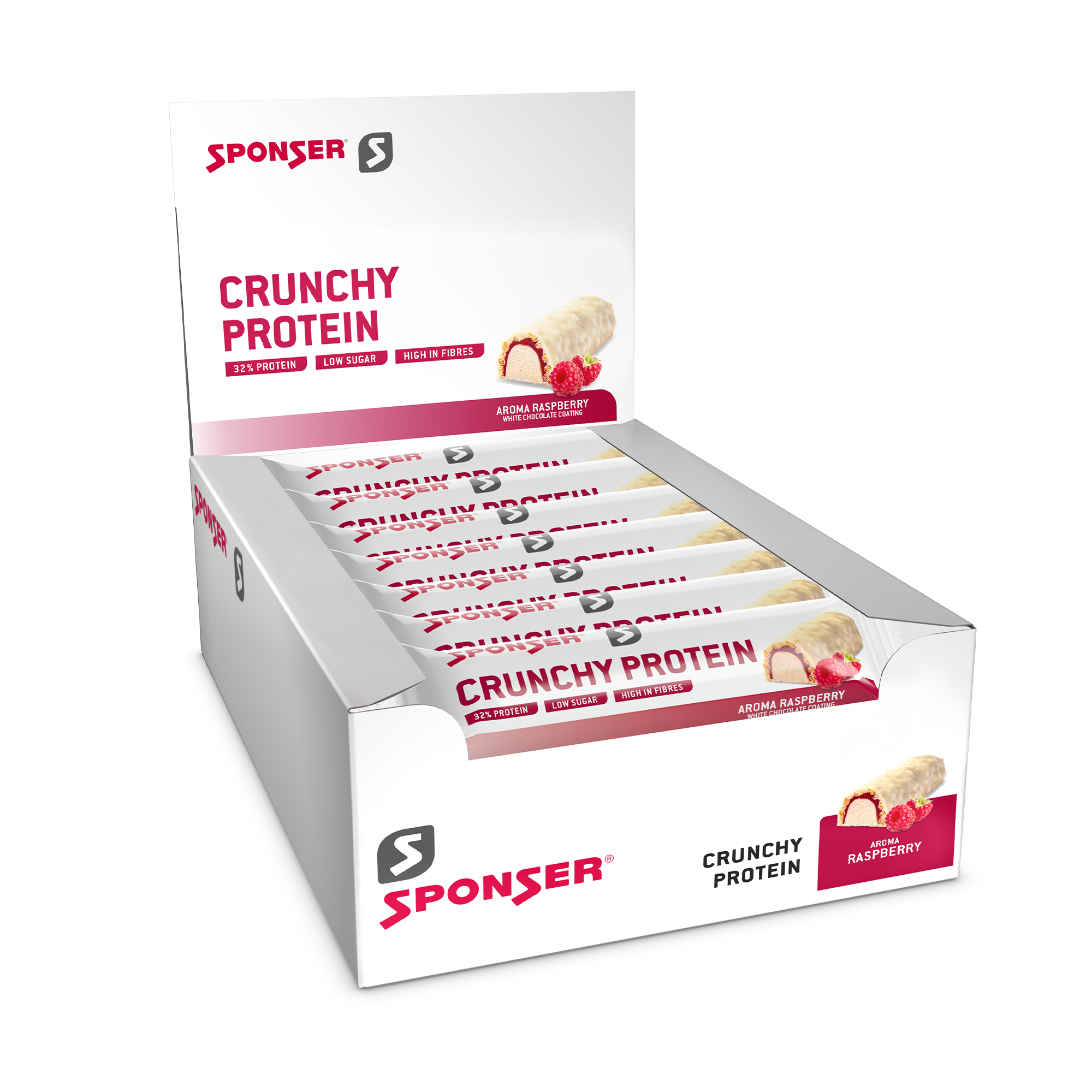 Crunchy Protein Bar 50g Sponser (lot de 12) 1 Crunchy Protein Bar 50g Sponsor lot de 12 31864