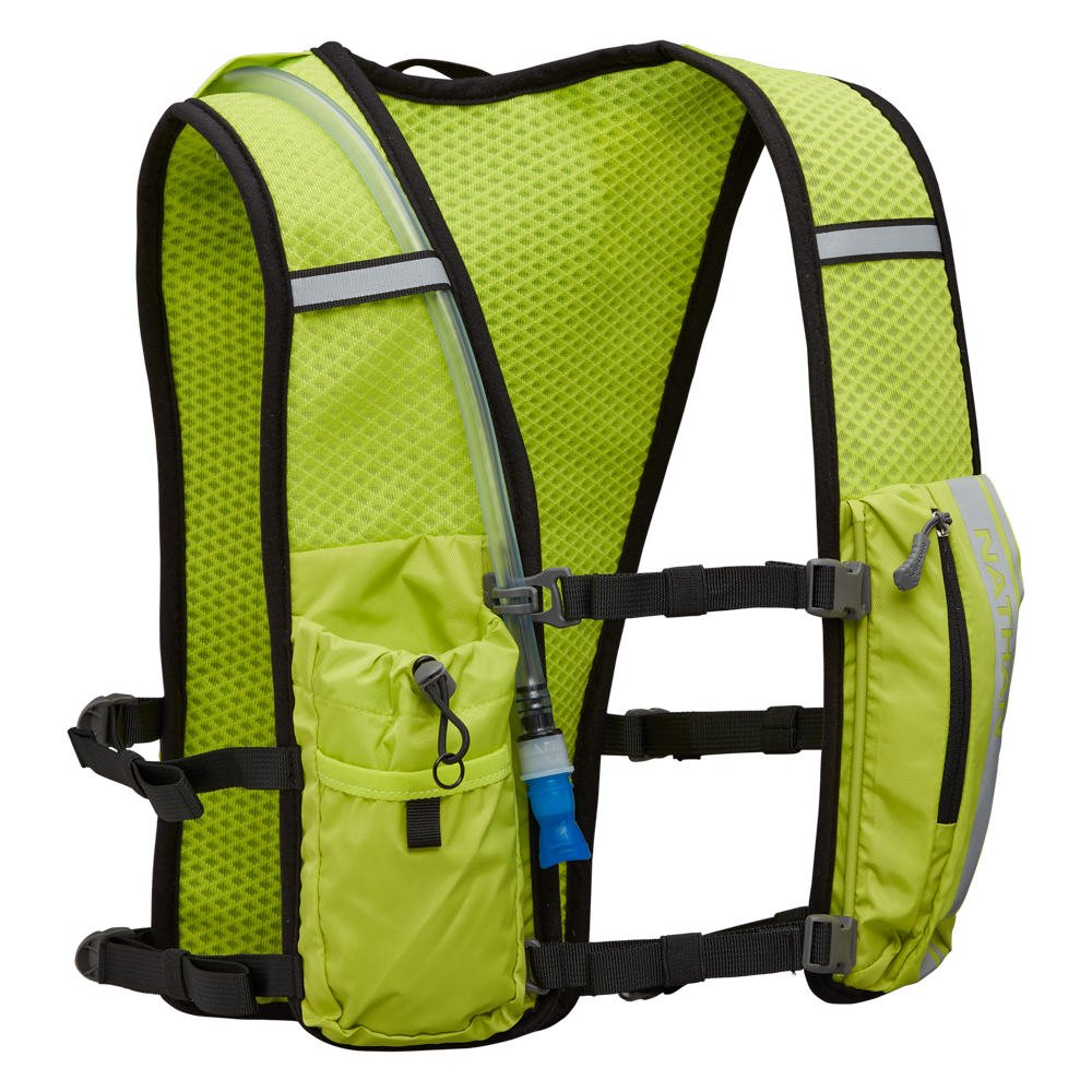 QuickStart 2.0" reflective 4L trail vest Nathan 5 Nathan 83654 4L reflective QuickStart 2.0 trail hydration vest