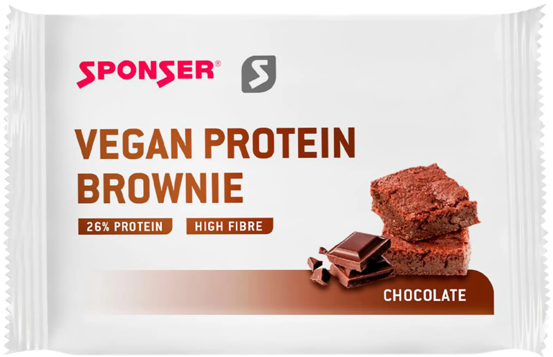 Vegan Protein Brownie 50g Sponser (lot de 12) 3 Vegan Protein Brownie 50g Sponser (lot de 12) Chocolat 3