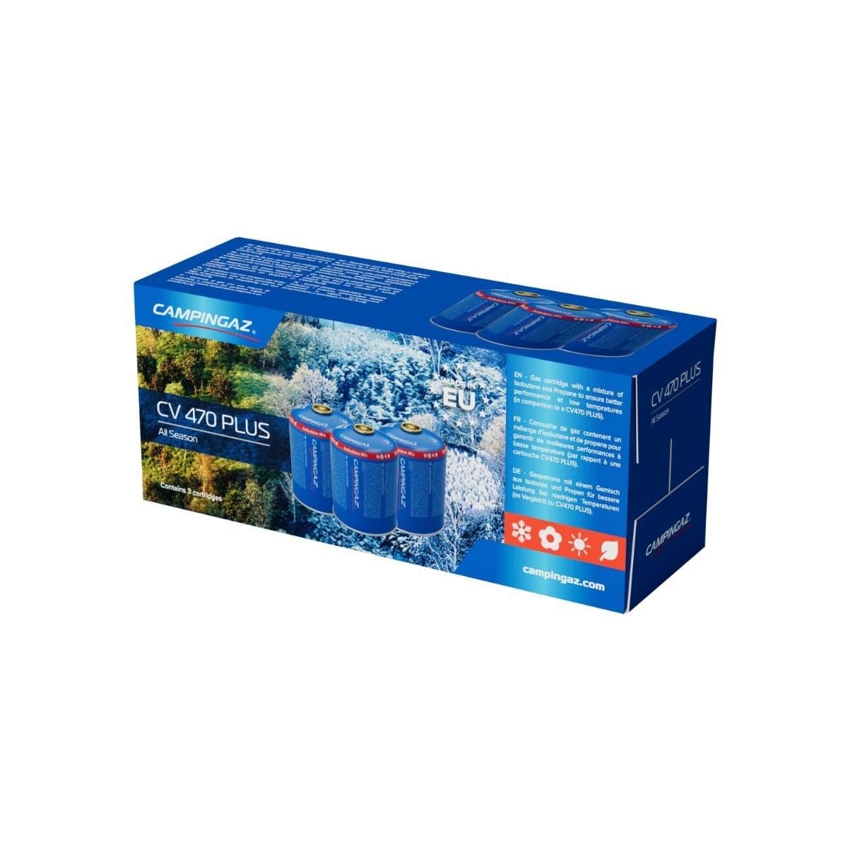 Cartuchos de gás CV 470 All Season" com válvula Campingaz (embalagem de 3) 1 CV 470 All Season válvula cartuchos de gás Campingaz embalagem de 3 64434