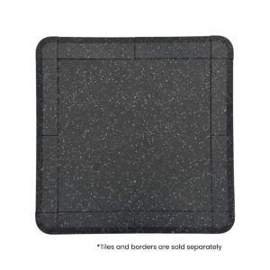 Borda de canto para pavimento de borracha 100x100x2cm GladiatorFit - Thumbnail Image 2