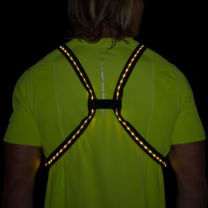 Colete de corrida "Laser Light Web" com iluminação LED reflectora Nathan 13 Nathan Colete de corrida com LED refletor Luz laser Web 79376