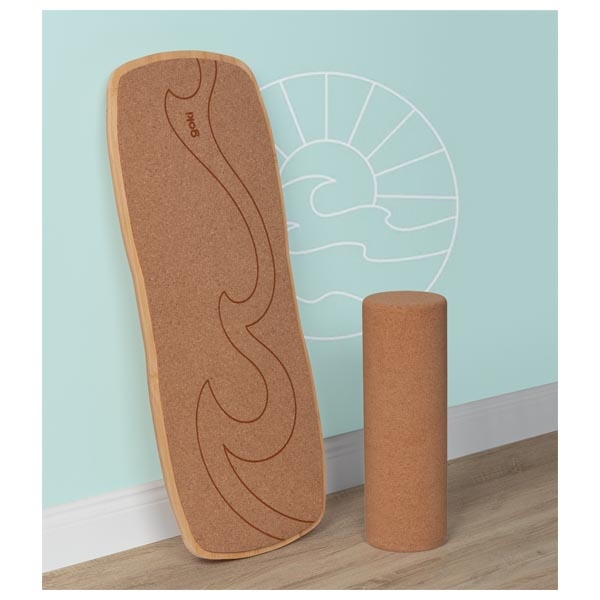 Goki Prancha de equilíbrio Waikiki Beach com rolo de cortiça 22659