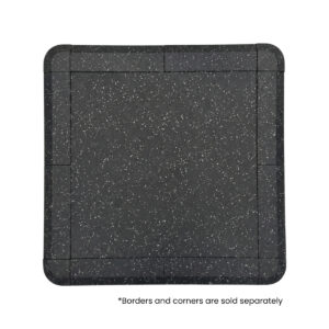 Rubberen vloer 100x100x2 cm voor binnen en buiten “Connect” GladiatorFit 1 Sol en caoutchouc 100x100x2cm interieur et exterieur Connect GladiatorFit 1