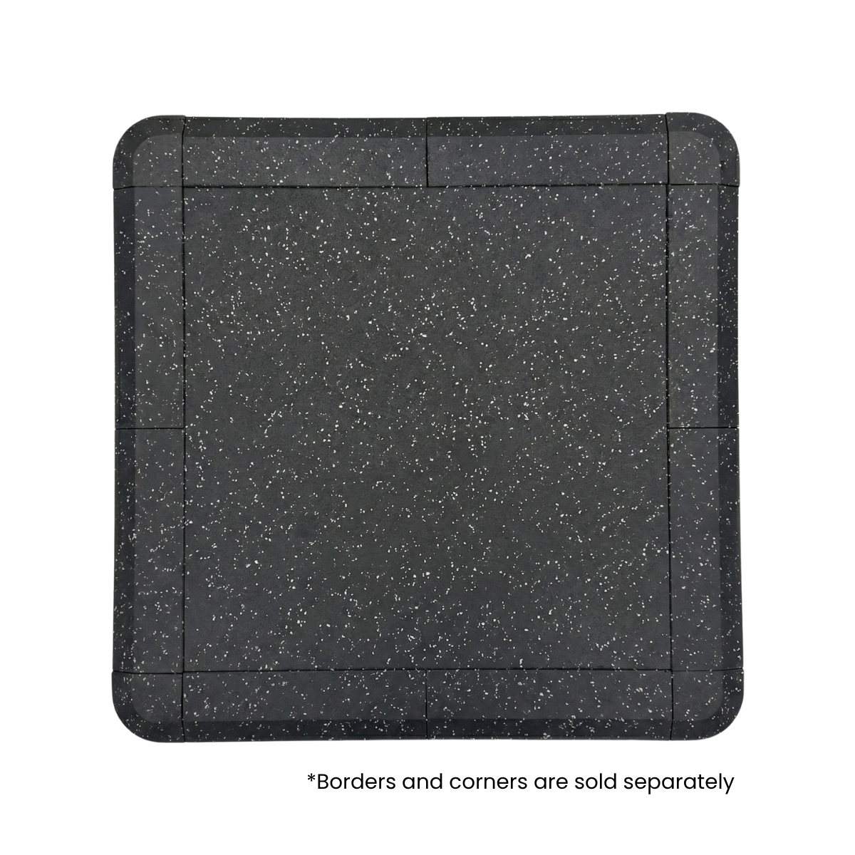 Rubberen vloer 100x100x2 cm voor binnen en buiten “Connect” GladiatorFit 1 Sol en caoutchouc 100x100x2cm interieur et exterieur Connect GladiatorFit 1
