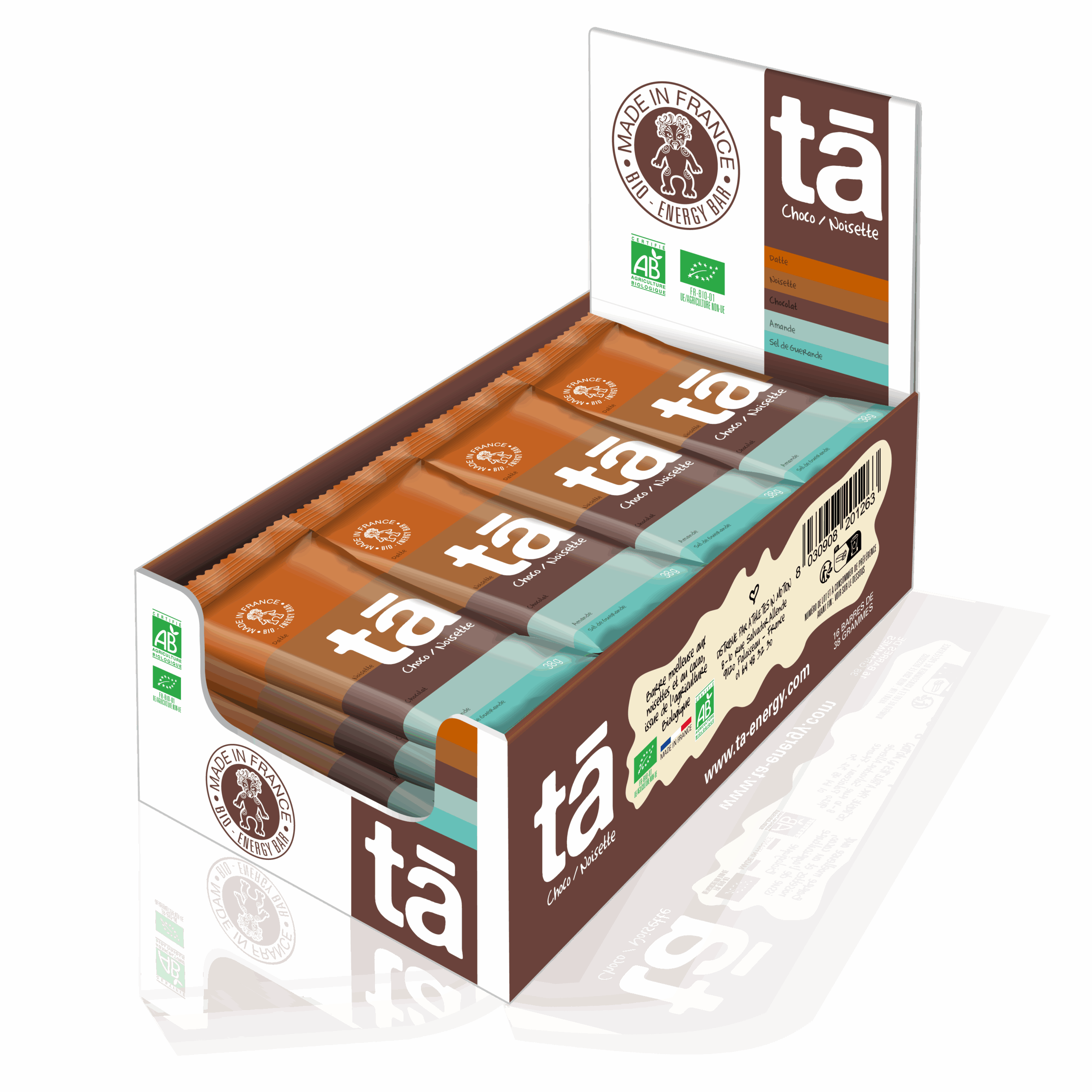 Barres energetiques 38g Ta Energy lot de 16 28677
