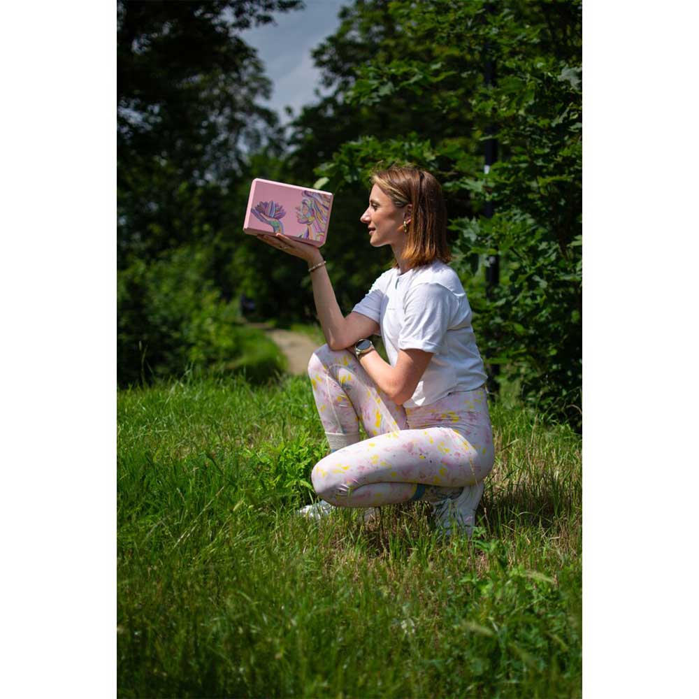Lotusbloesem" yogasteen Yoggys 4 Yoggys Lotusbloesem yoga baksteen 54213