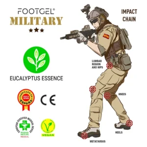 Suelas "militares FootGel 8 FootGel Plantillas militares 9609