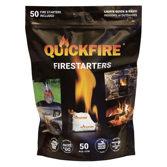 QuickFire Arrancador de fogo, embalagem de 50 48171