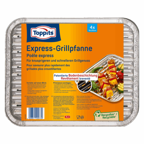 Express aluminum barbecue tray Topptis lot of 4 54336