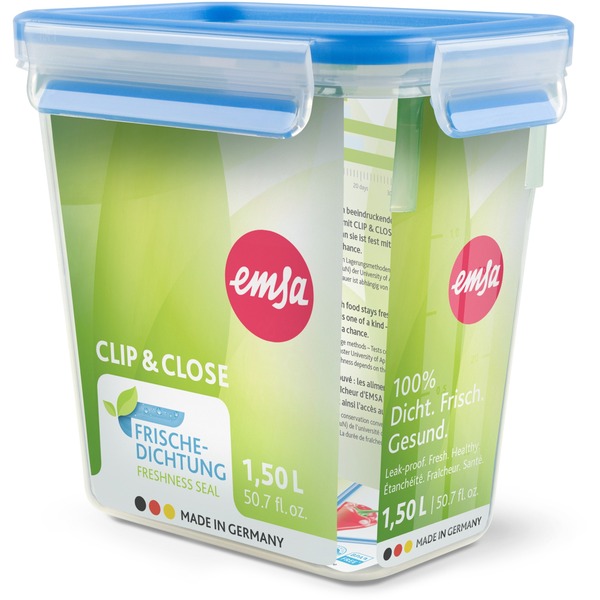 Emsa "Clip & Close" lata hermética para alimentos 8 Lata hermeticamente fechada para alimentos Clip Close Emsa 61417
