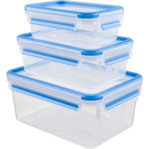 Emsa Latas de comida hermeticamente fechadas Clip Close embalagem de 3 30338