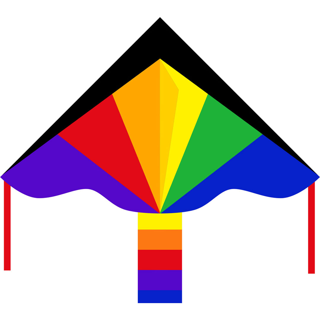 Papagaio simples Rainbow 120cm HQ invento 1 Folheto simples Rainbow 120 cm