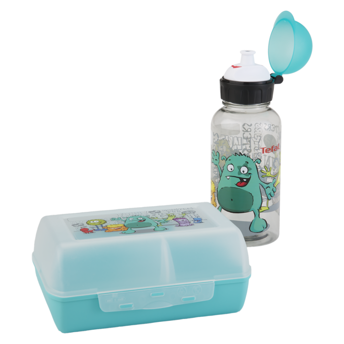 Garrafa de água e caixa de snacks "Kids Monstre Emsa 1 Emsa Garrafa e caixa de snacks Monstre para crianças 58969