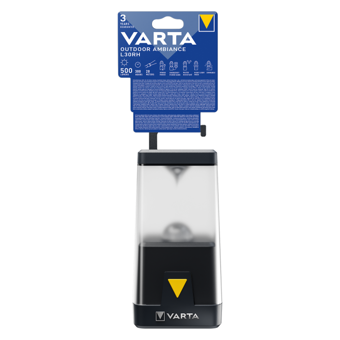 Candeeiro de campismo "L30 RH" 500lm Varta 2 Varta L30 RH 500lm lâmpada de campismo 77948