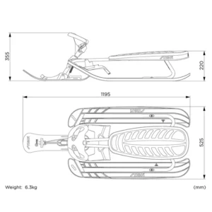 Snowracer Curve sled Stiga 13 Snowracer Curve sled Stiga 22293