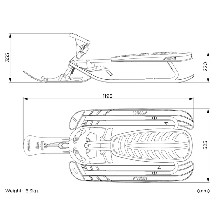 Snowracer Curve sled Stiga 5 Snowracer Curve sled Stiga 22293