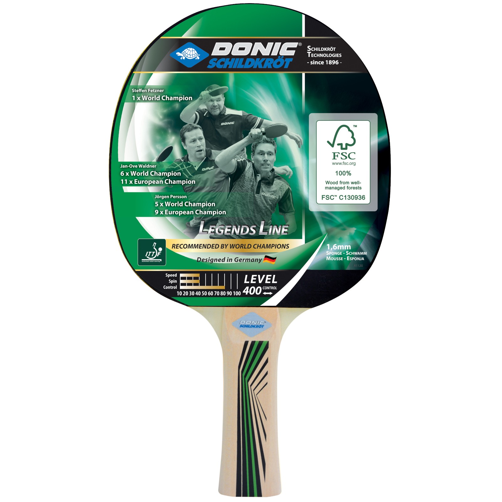 Legends 400 FSC Schildkrot table tennis racket 19533