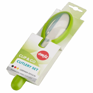 Emsa Set van 3 Clip Go camping besteksets 29873