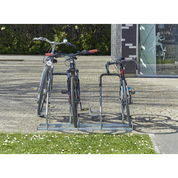 Suporte de chão para 1 bicicleta com proteção do quadro Mottez 5 Mottez Suporte de chão para 1 bicicleta com proteção do quadro 39830