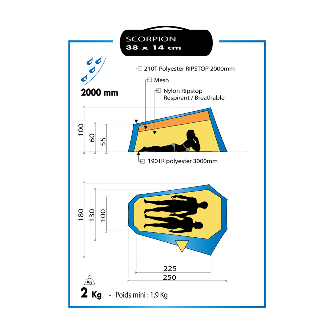 Tenda "Scorpion II Wilsa 4 Wilsa Tenda Scorpion II 24969