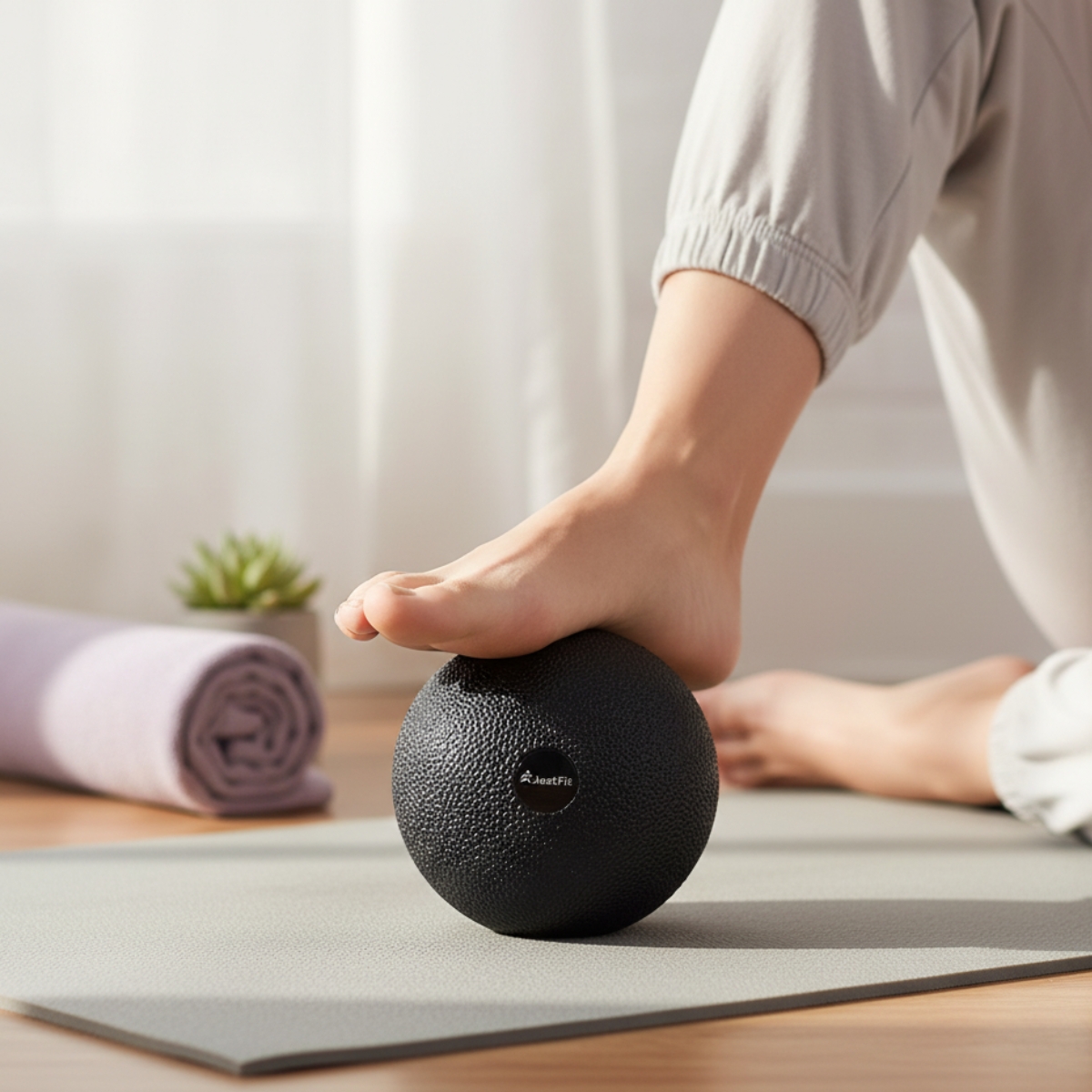 Bola de massagem JustFit Ø 12cm 2 Bola de massagem JustFit Ø 12cm - Image 2