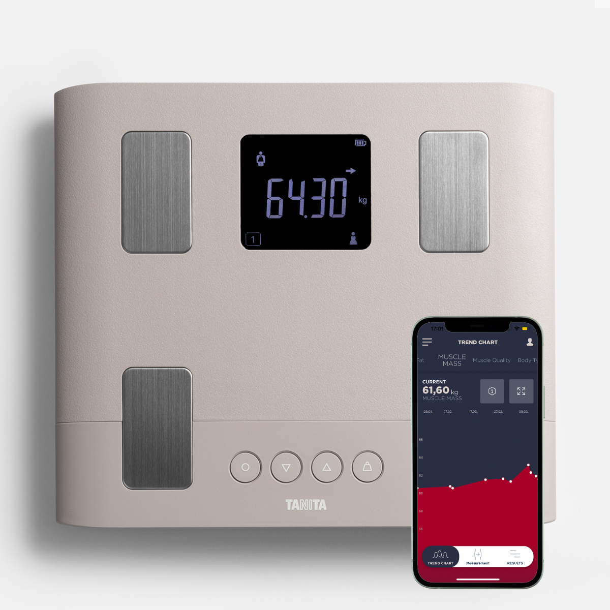 BC-333LE" smart scale Tanita 1 Connected bathroom scale BC 333LE Tanita 54877