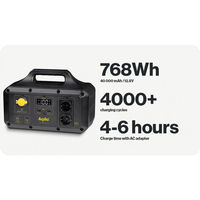 Generatore solare portatile "Powerbird S1000 Aquila 3 Aquila Generatore solare portatile Powerbird S1000 60553