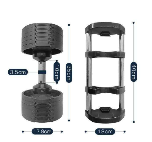 Halteres ajustáveis GladiatorFit 3 08411d234fa8ea45a478e891920dfab6