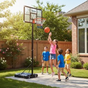 Cesto de basquetebol de pé, regulável de 1,35 a 3 m Omada 6 Cesto de basquetebol de pé, regulável de 1,35 a 3 m Omada - Thumbnail Image 2
