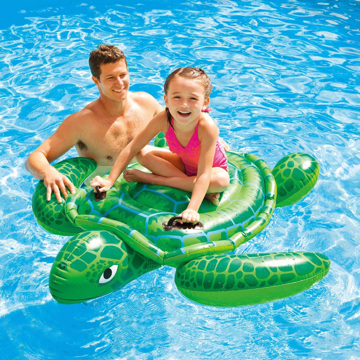 Lil Sea Turtle Ride On" inflatable turtle buoy Intex - Image 2