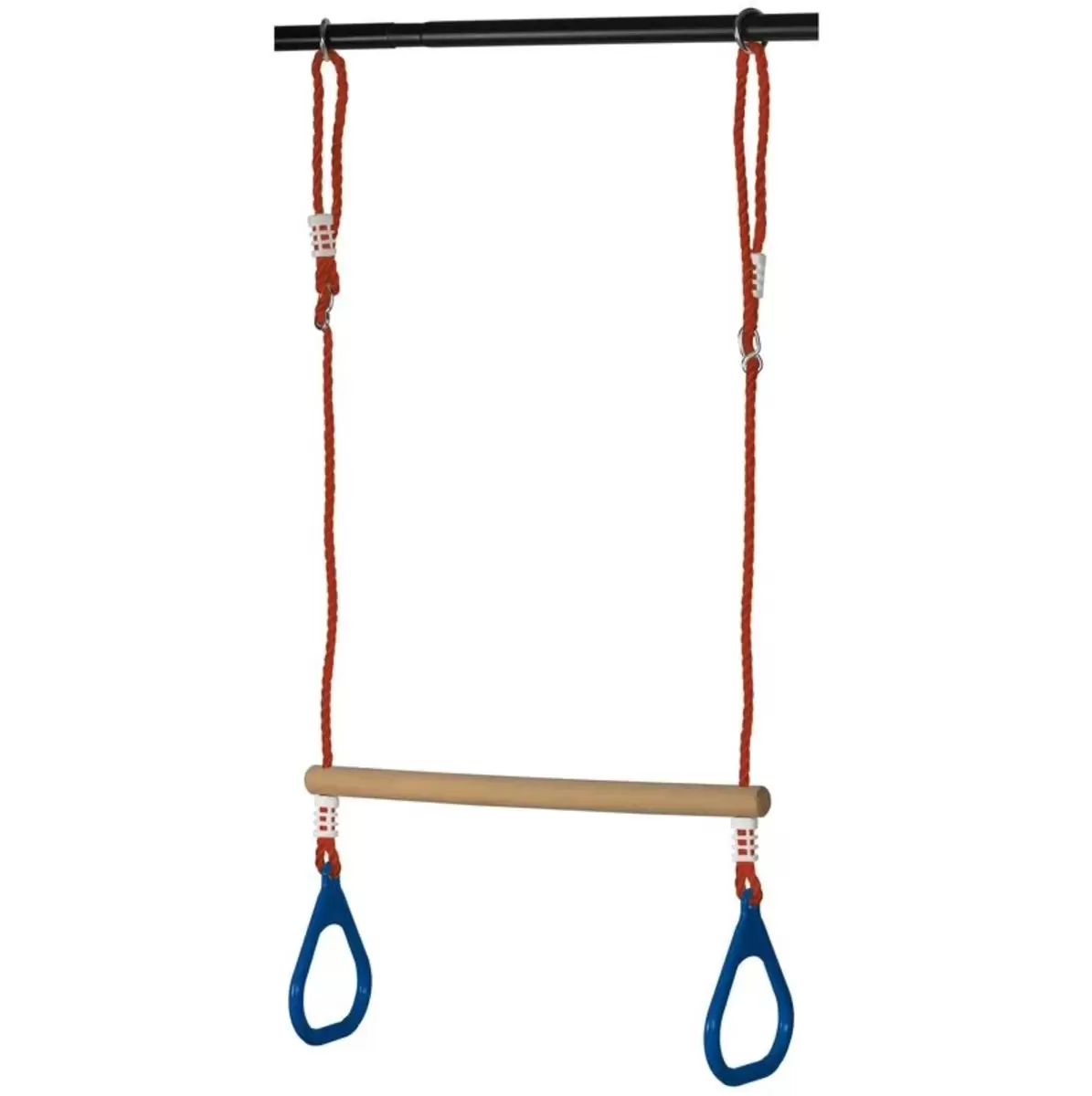 Trapézio de madeira com argolas Beluga - Image 1