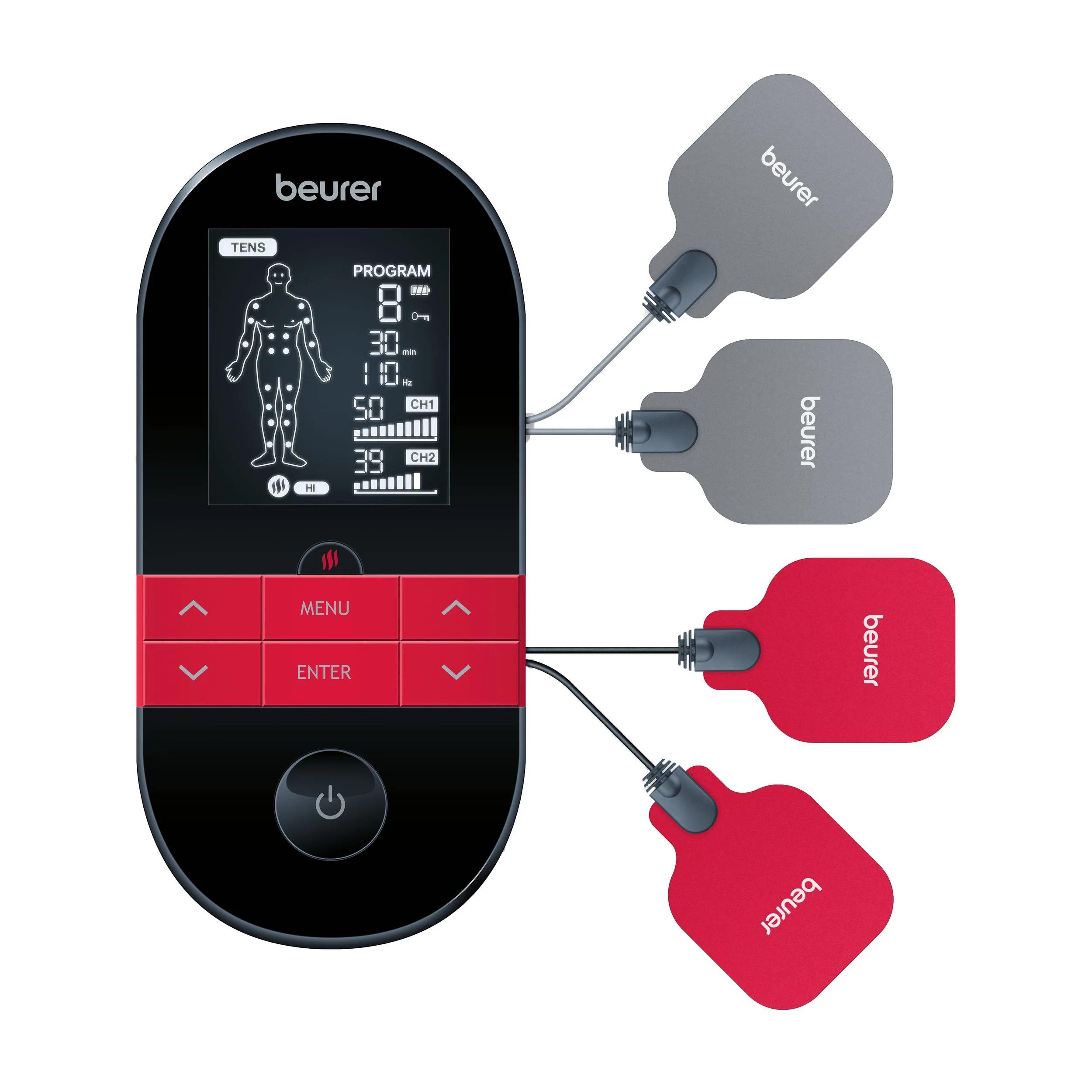 EM 59 Heat" digital TENS/EMS electrostimulator Beurer 1 EM 59 Heat" digital TENS/EMS electrostimulator Beurer