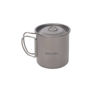 Titan camping mok met deksel en tas 400ml Omada 6 Titan camping mok met deksel en tas 400ml Omada - Thumbnail Image 1