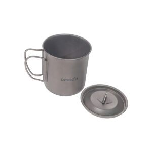 Titan camping mok met deksel en tas 400ml Omada 8 Titan camping mok met deksel en tas 400ml Omada - Thumbnail Image 3