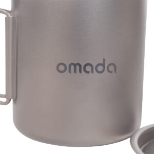 Titan camping mok met deksel en tas 400ml Omada 9 Titan camping mok met deksel en tas 400ml Omada - Thumbnail Image 4
