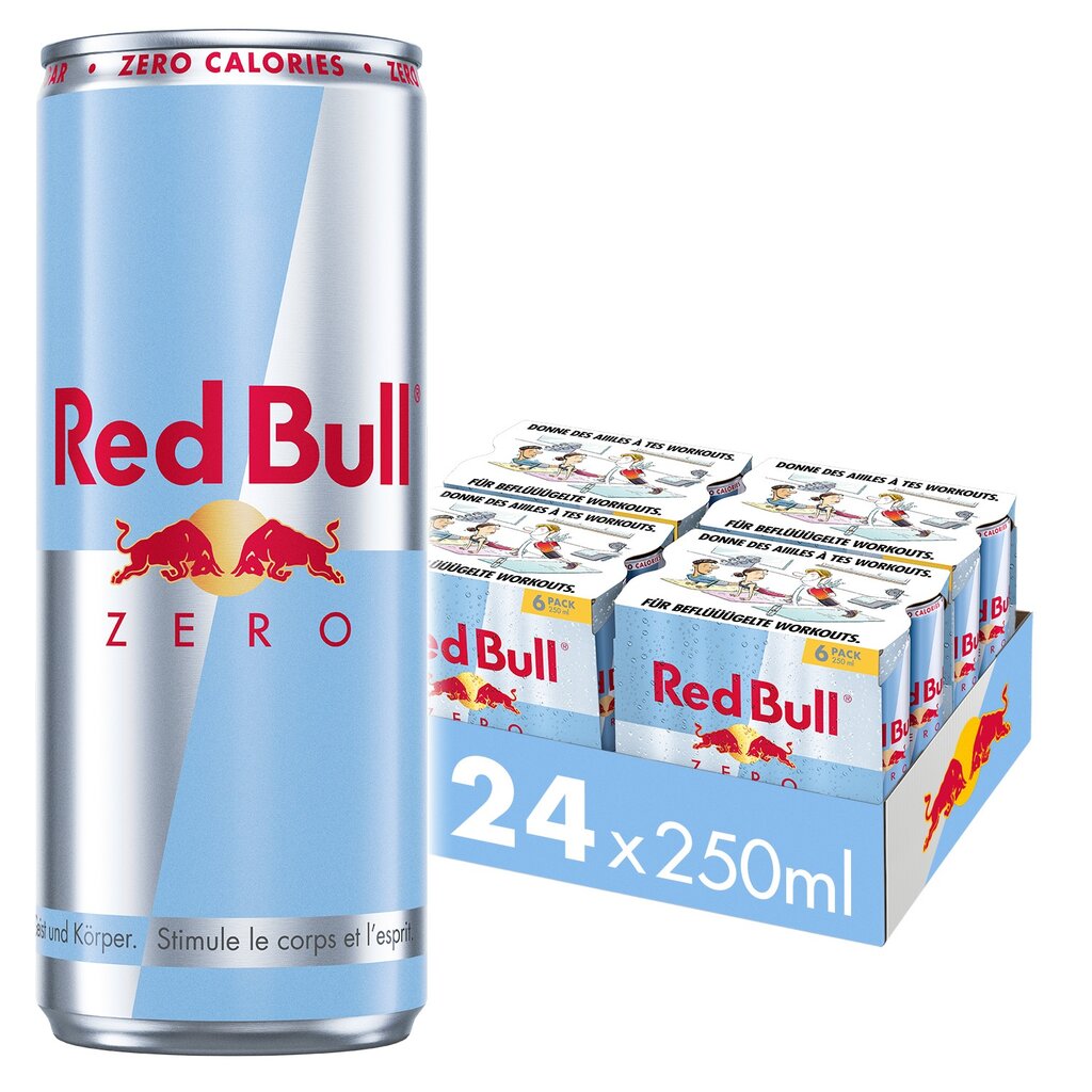 Red Bull Energy Drink Zero (Packung zu 24) – Bild 1