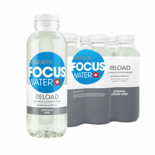 Reload" vitamin water 500ml Focus Water (Set of 12)