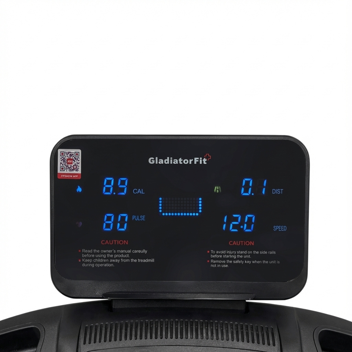 Tapis de course pliable inclinable GladiatorFit – Image 4
