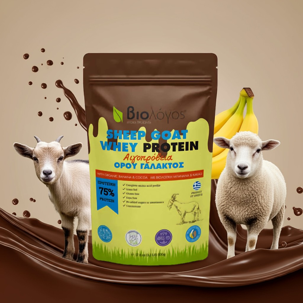 Whey chèvre brebis banane choco 500g Biologos – Image 4