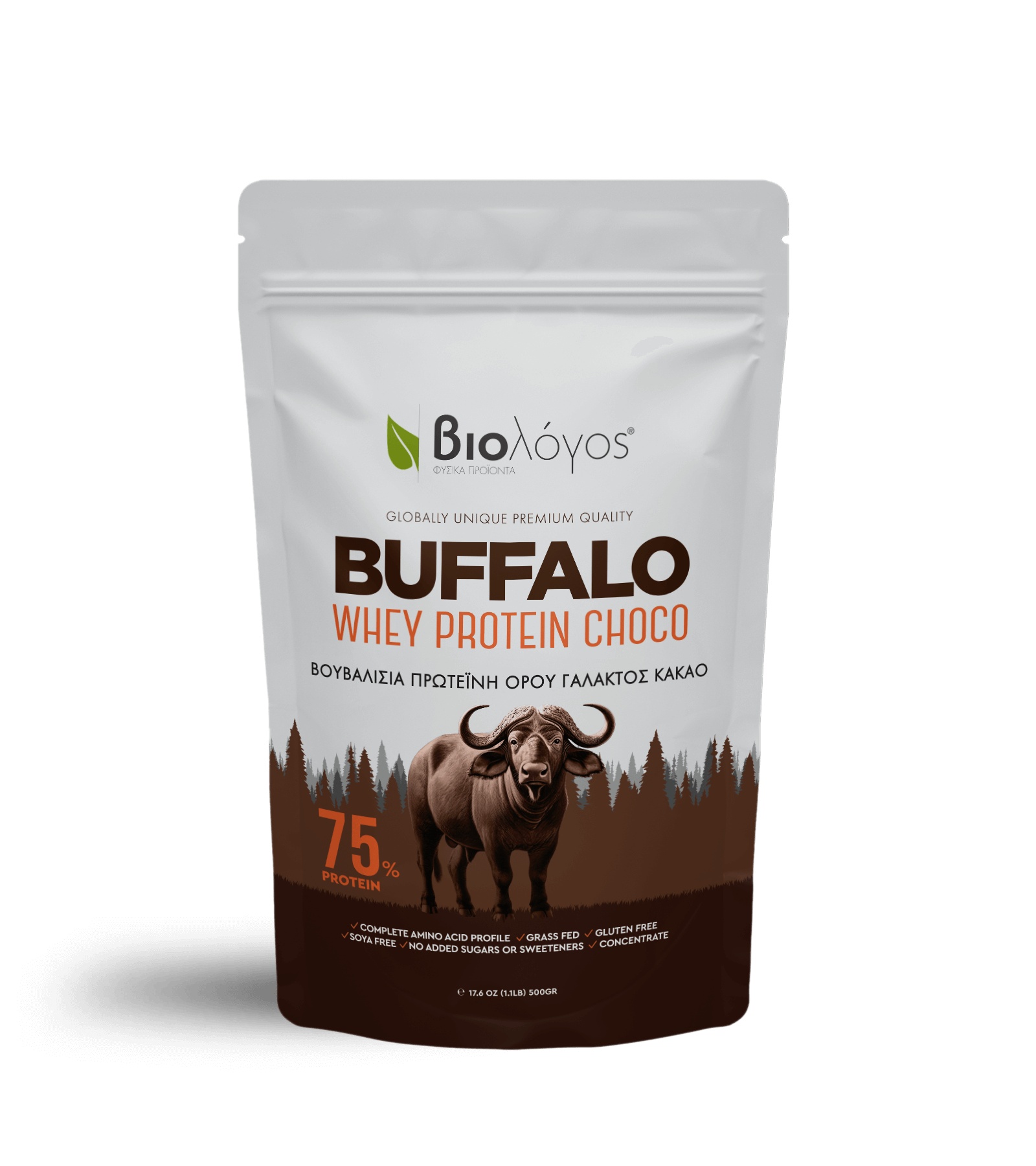 Biologos Chocolate Buffalo Milk Whey, 500g 1 Biologos Chocolate Buffalo Milk Whey, 500g