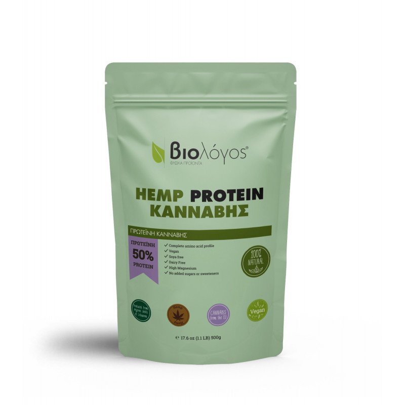 Proteína de cáñamo 500 g Biologos 1 Proteína de cáñamo 500 g Biologos - Imagen 1