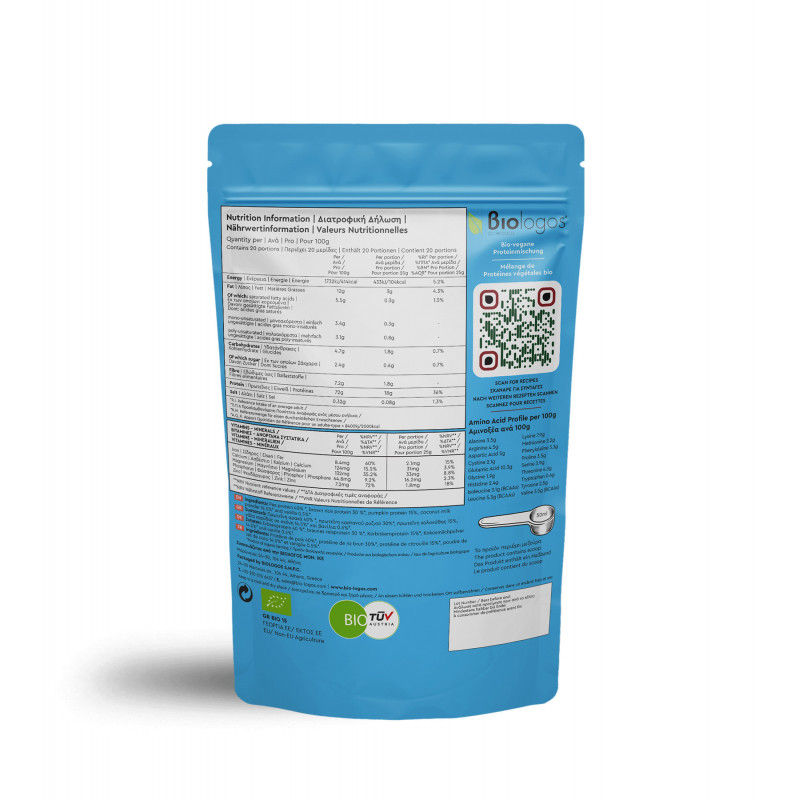 Eiwitmix 500 g Biologos 2 Eiwitmix 500 g Biologos - Afbeelding 2