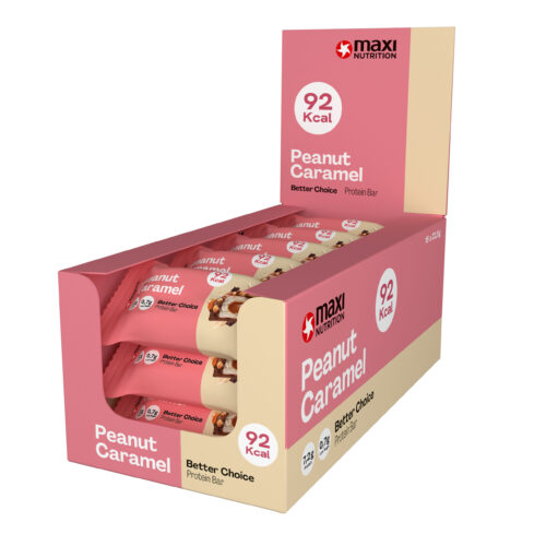 Barre Protéinée "Better Choice" Maxi Nutrition (lot de 15) - Cacahuètes Caramel | Date Courte