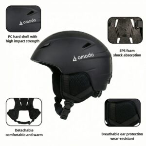 Casco de esquí y snowboard Omada para adultos y niños 17 Casco de esquí y snowboard Omada para adultos y niños - Thumbnail Image 8