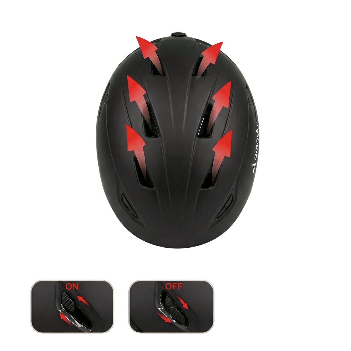 Casco de esquí y snowboard Omada para adultos y niños 9 Casco de esquí y snowboard Omada para adultos y niños - Imagen 9