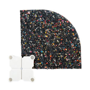 Esquina para suelo «Infinity Rubber Flooring Connect» 100×100 cm GladiatorFit - Thumbnail Image 3