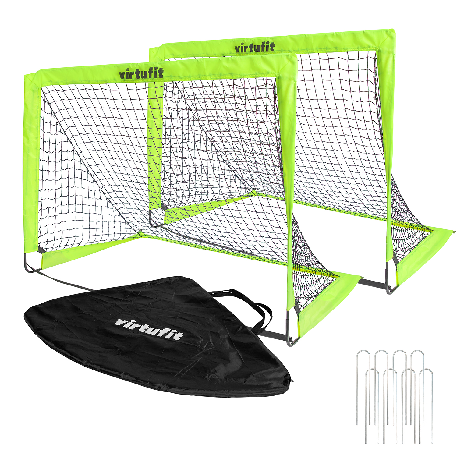 Porterías de fútbol plegables VirtuFit (juego de 2) 1 Porterías de fútbol plegables VirtuFit (juego de 2) - Imagen 1