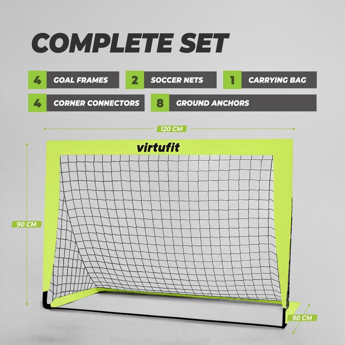 Porterías de fútbol plegables VirtuFit (juego de 2) 4 Porterías de fútbol plegables VirtuFit (juego de 2) - Imagen 4