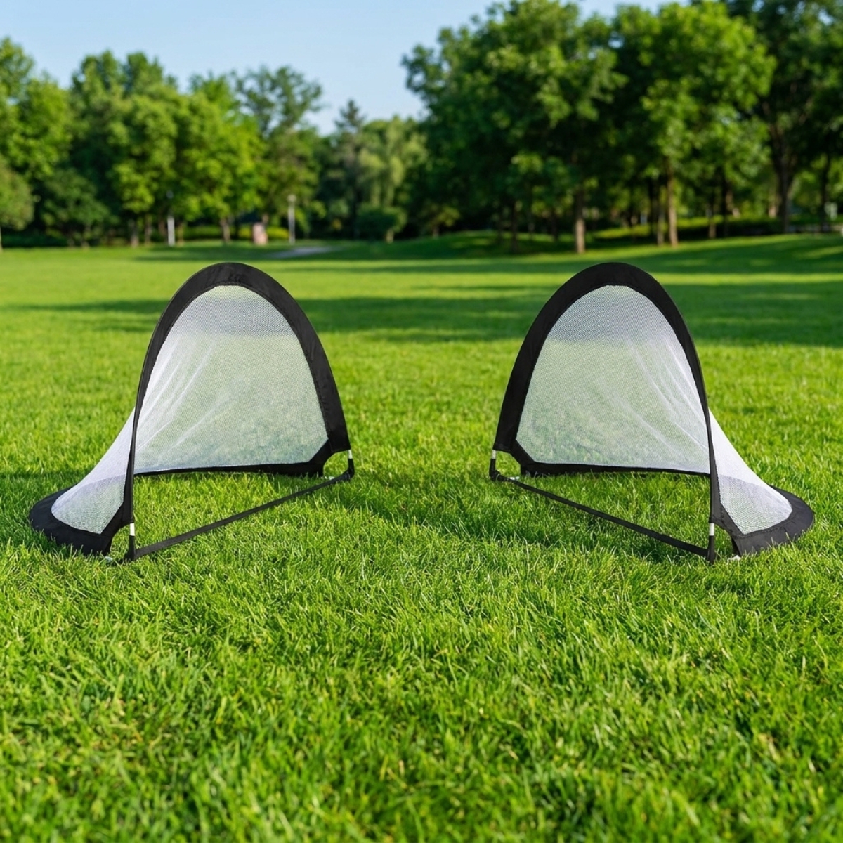 But / cage de football pliable pop up Omada (lot de 2) 6 But / cage de football pliable pop up Omada (lot de 2) – Image 6